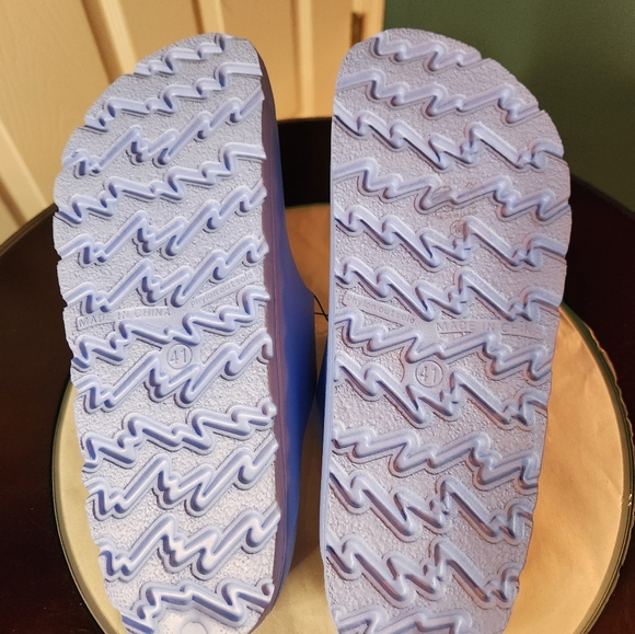 Funky Monkey Eva Flip Flops Sky Blue sz 9.5 - Picture 3 of 4